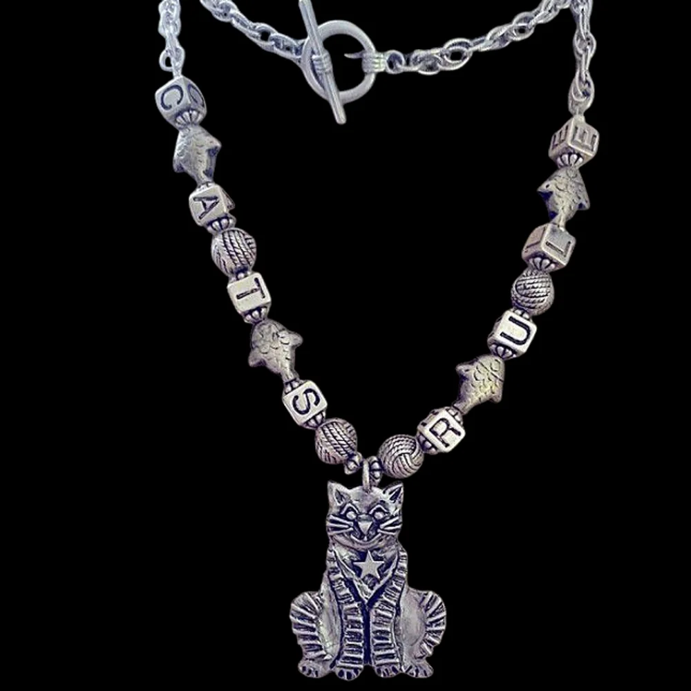 Silver Cat Necklace
